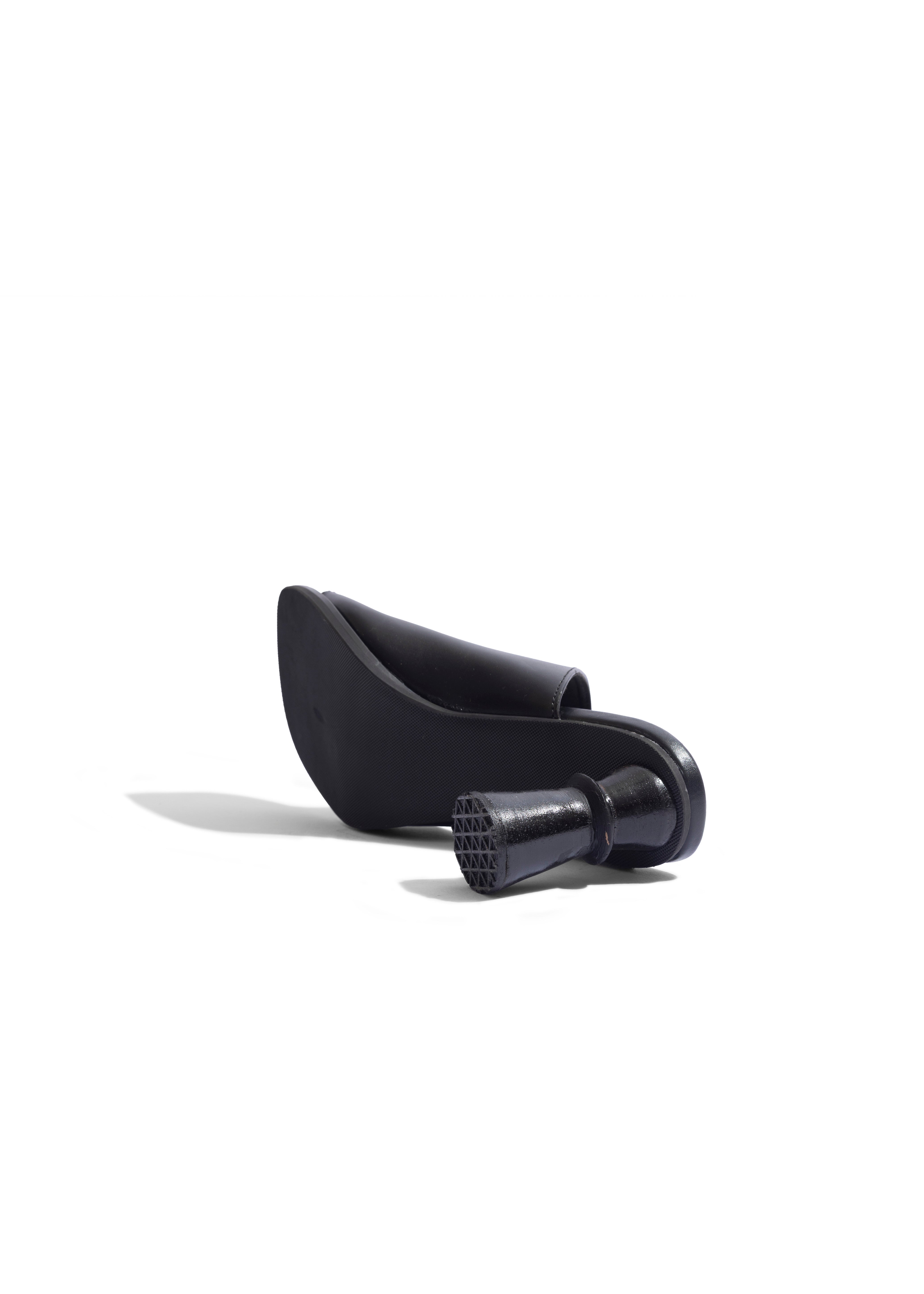 Sculpt Slide Mule Black