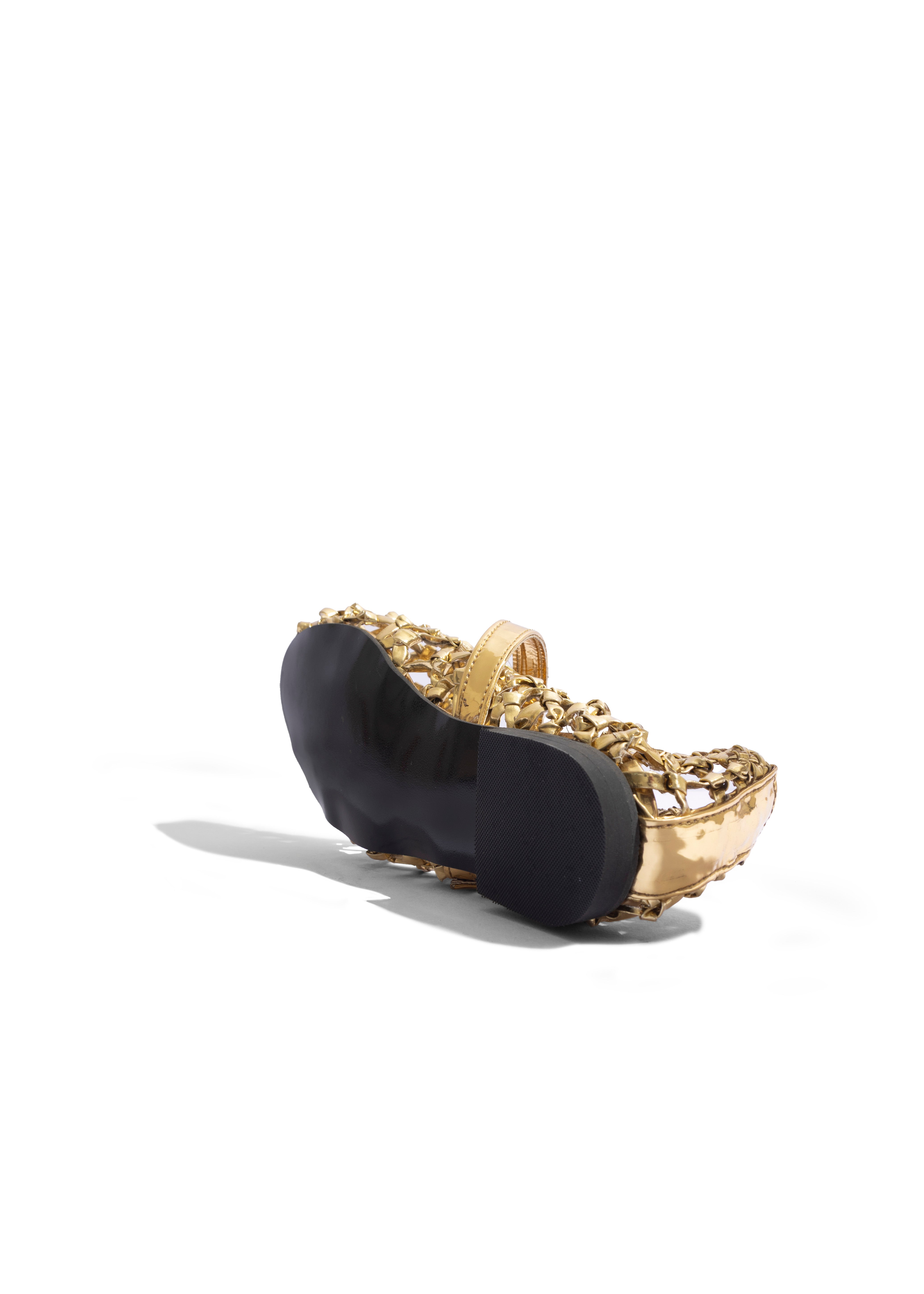Handwoven Flats Gold