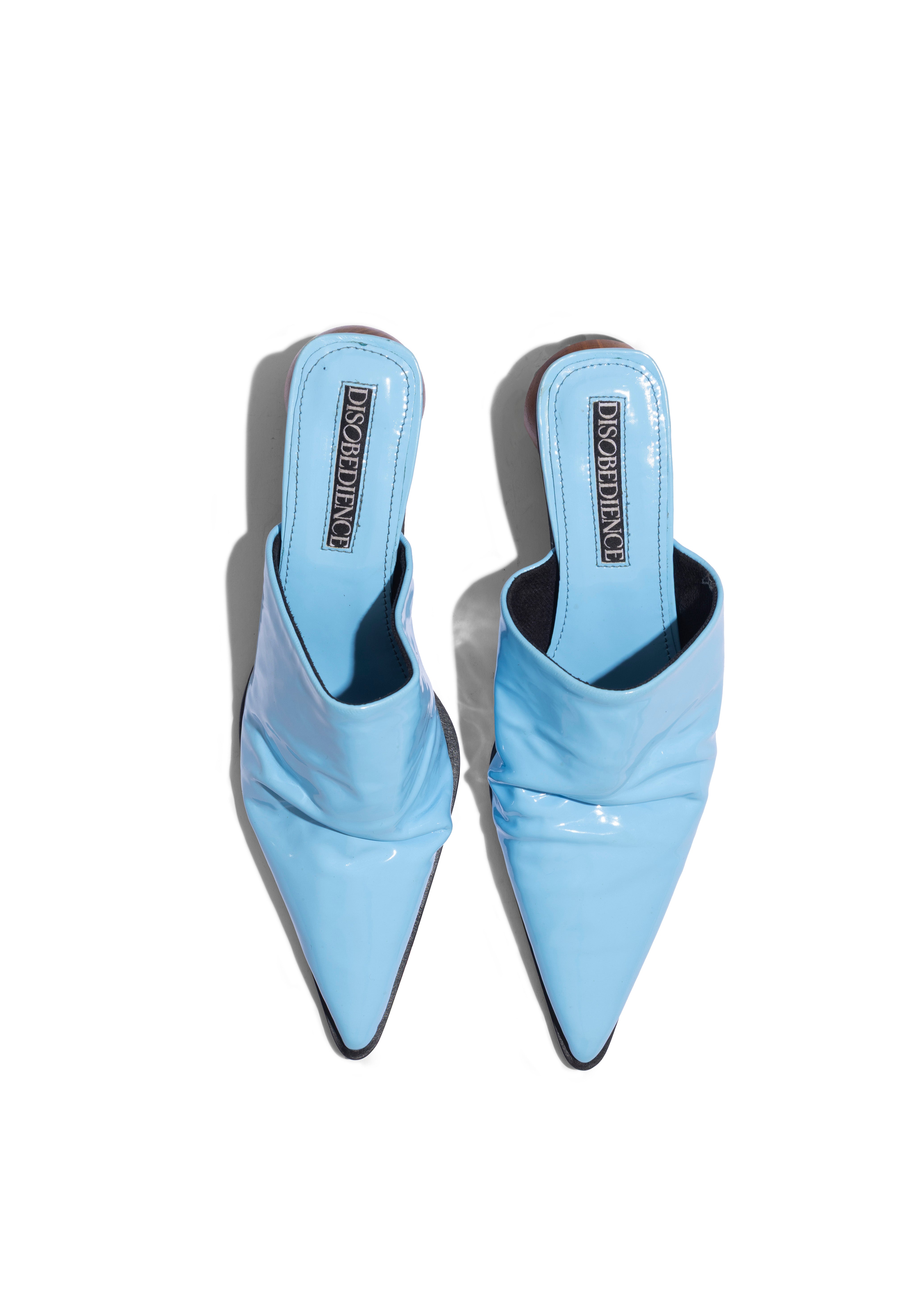 Terra Sculptural Heel Blue