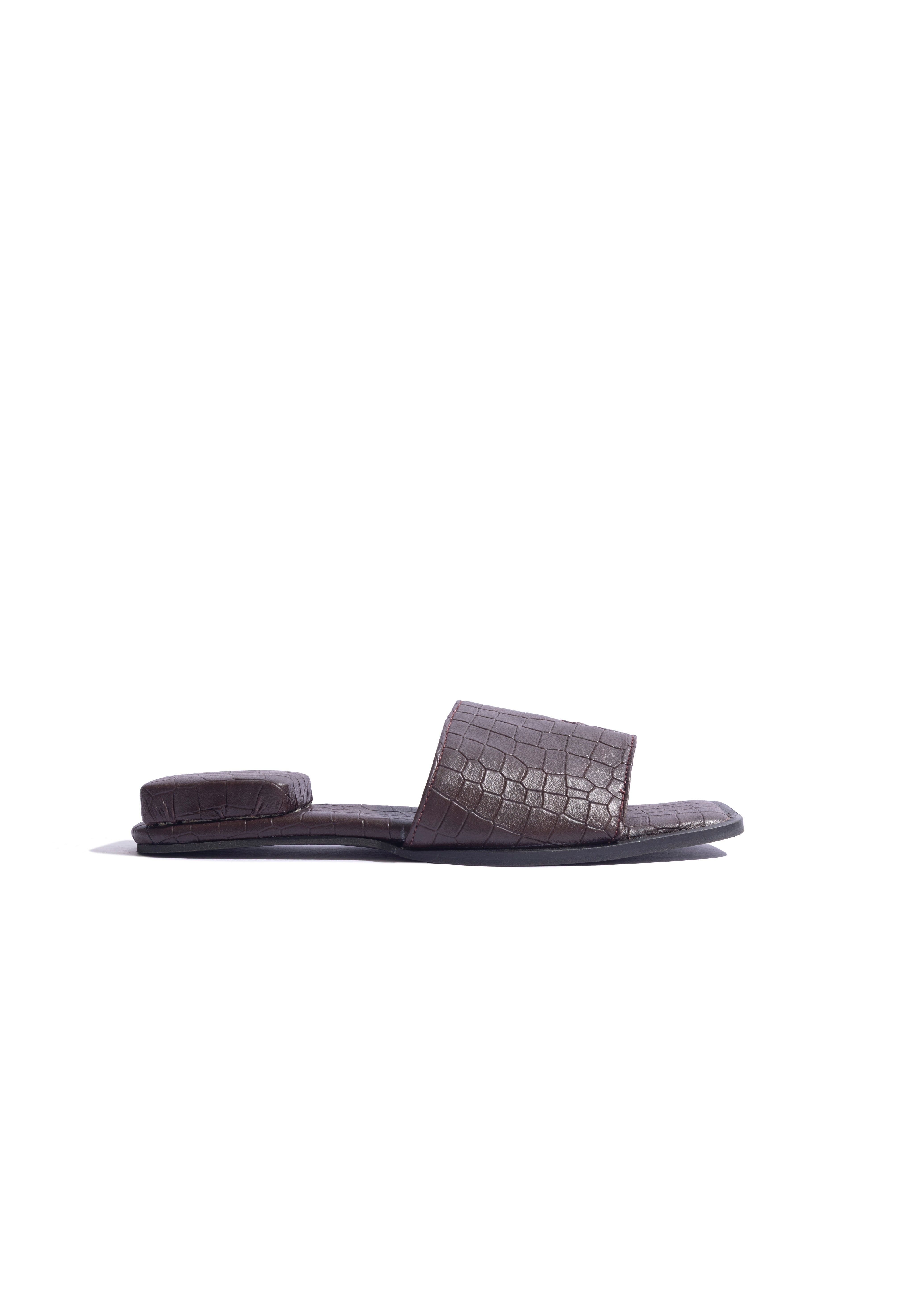 Unisex Ring Flats Brown
