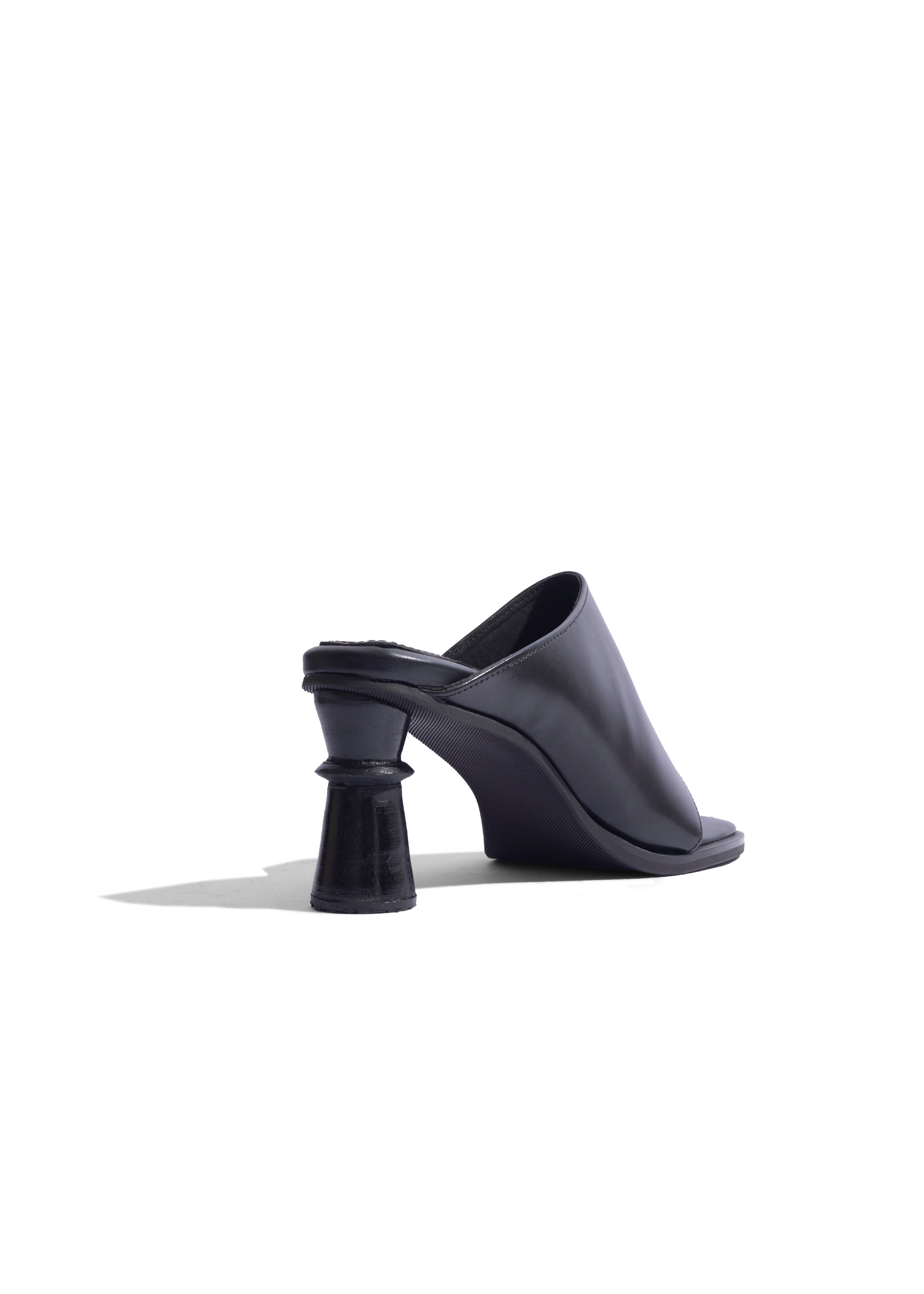 Sculpt Slide Mule Black