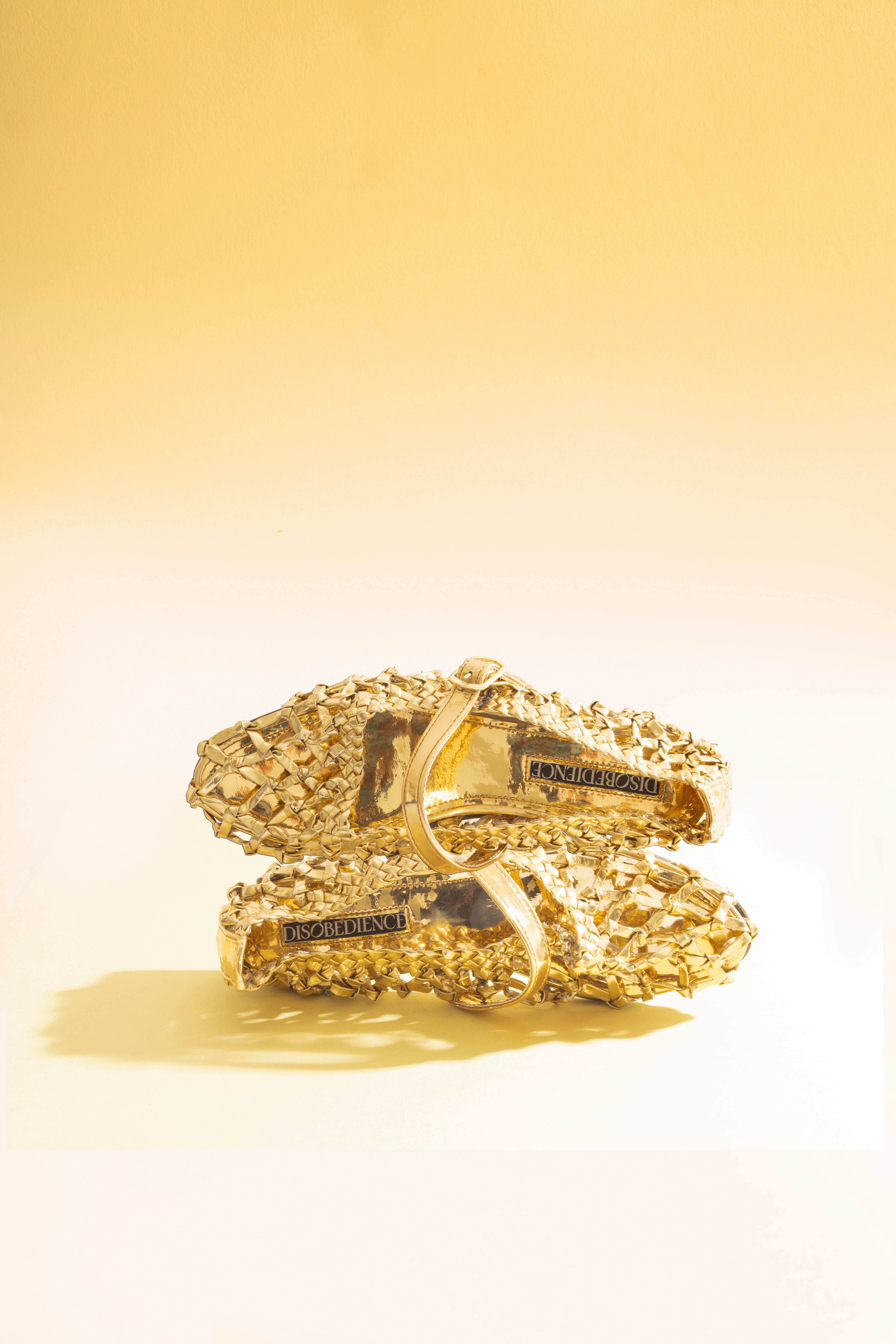 Handwoven Flats Gold