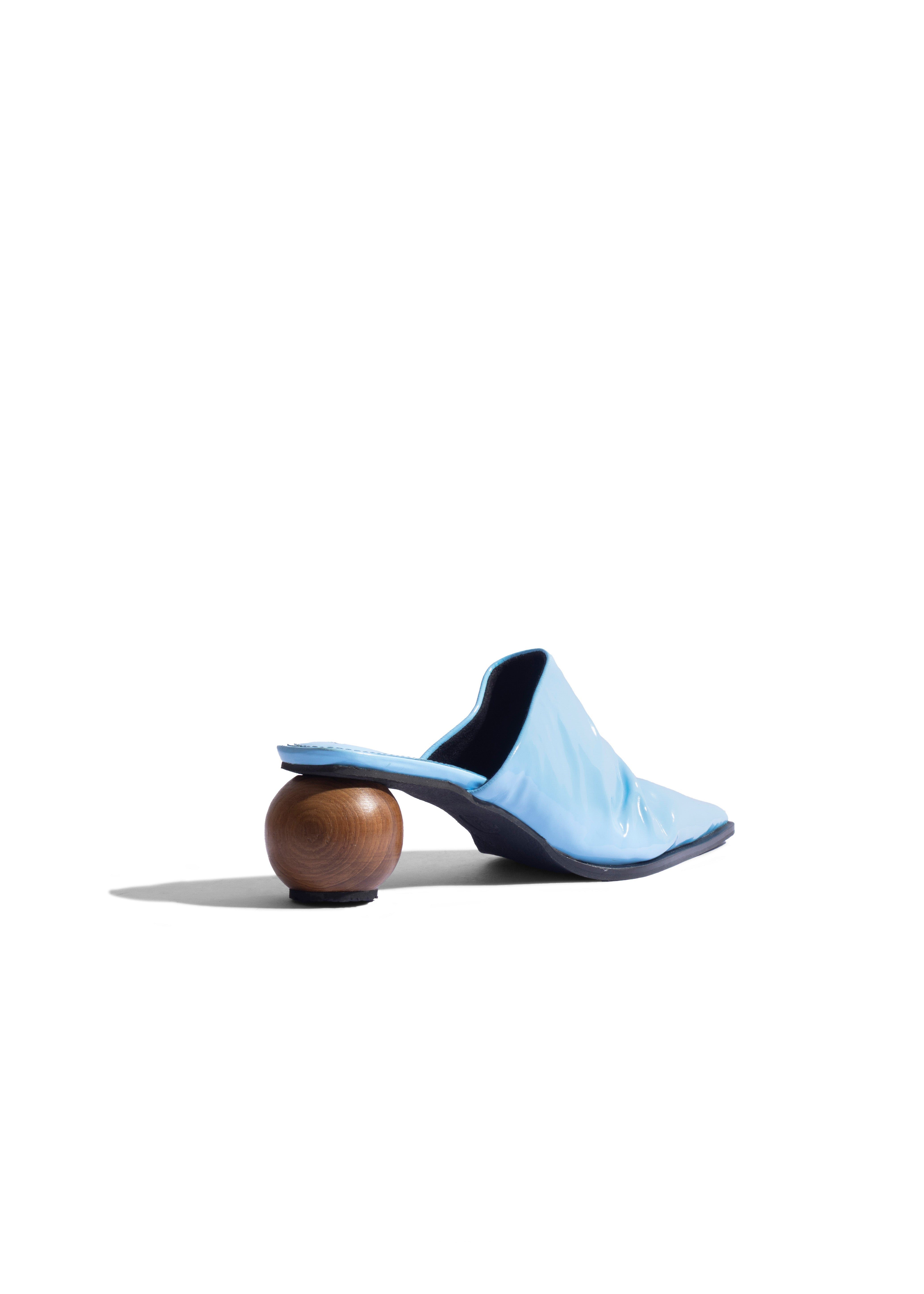 Terra Sculptural Heel Blue