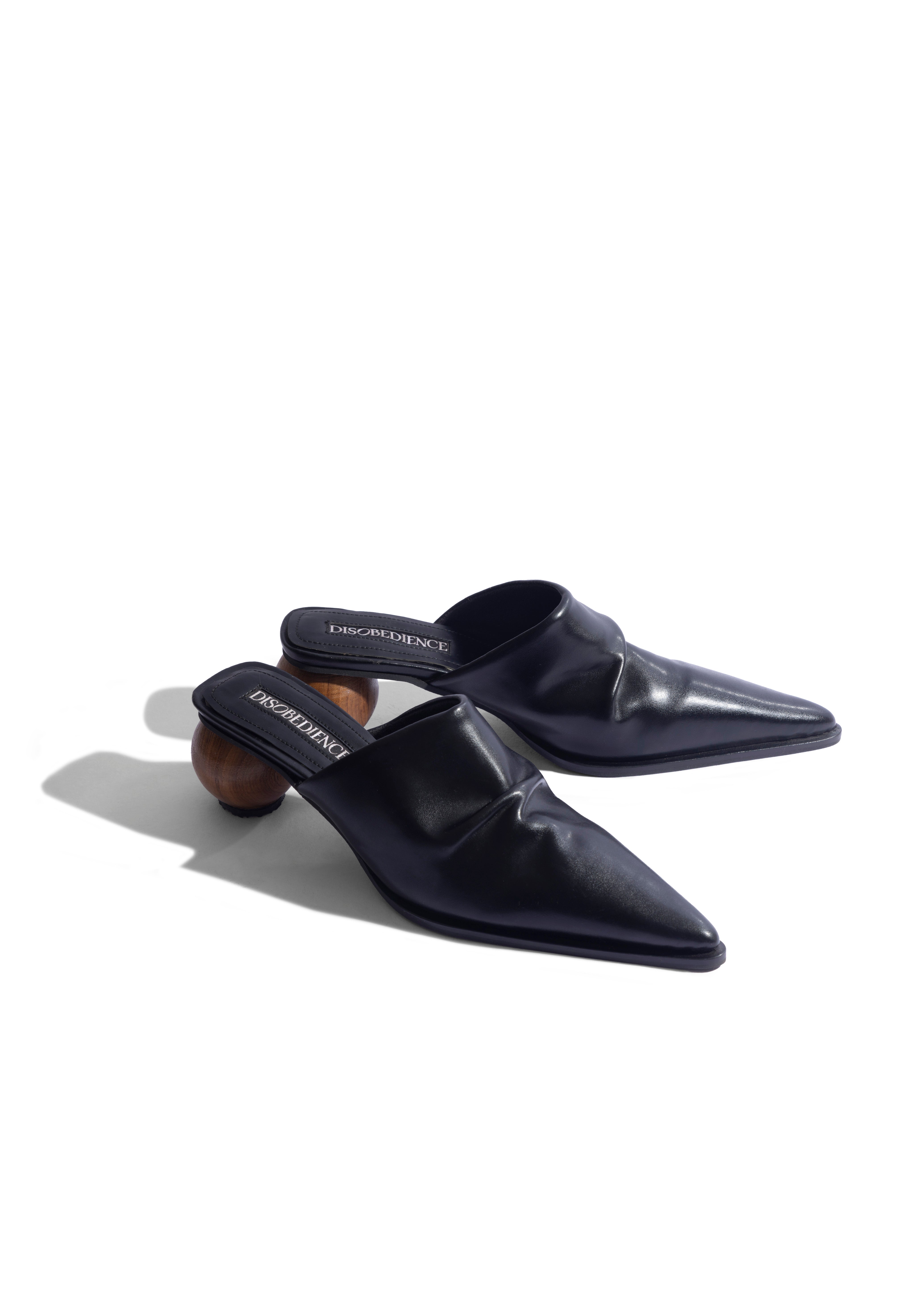 Terra Sculptural Heel Black