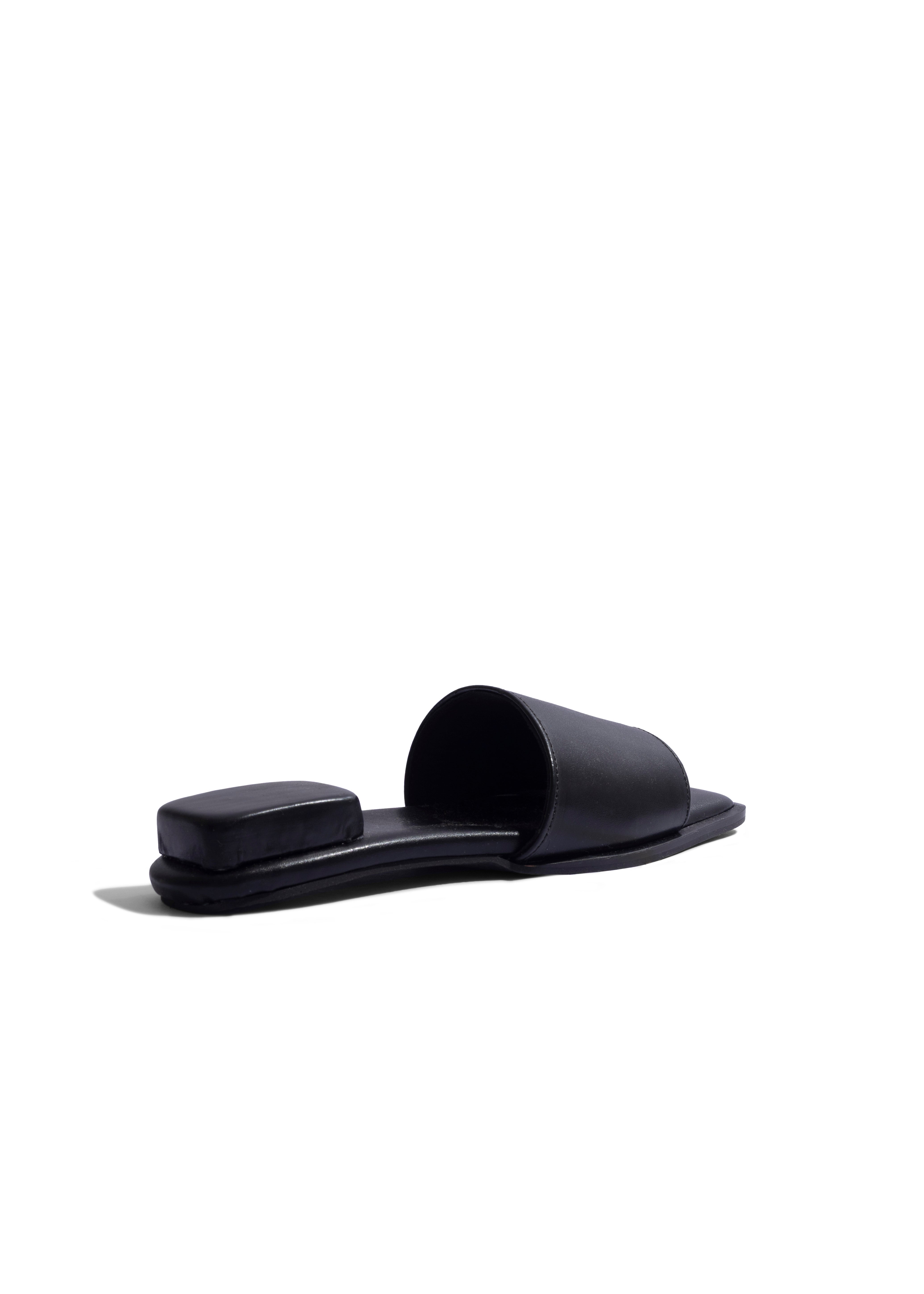 Unisex Ring Flats Black
