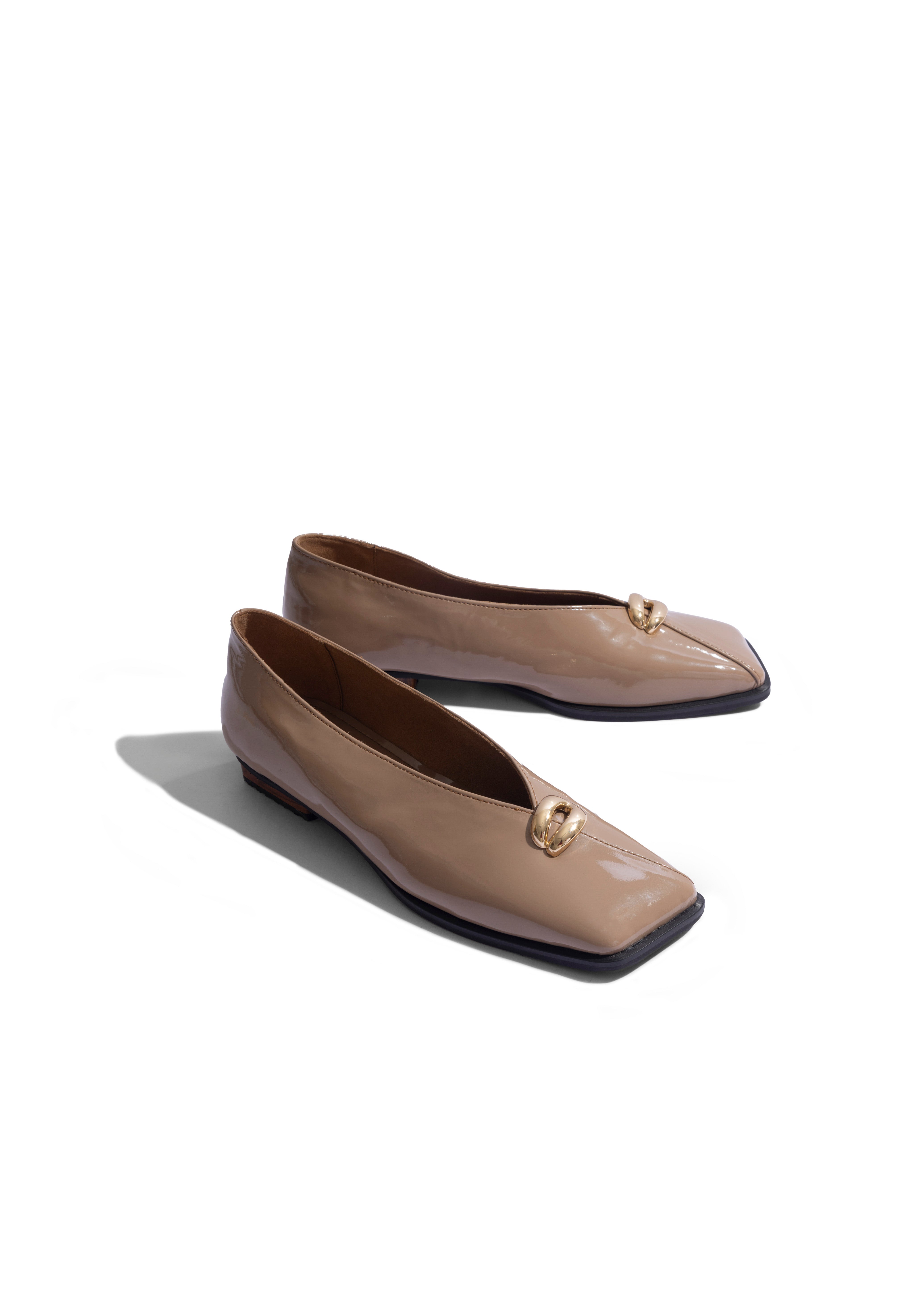 Slant-toe Donna Beige
