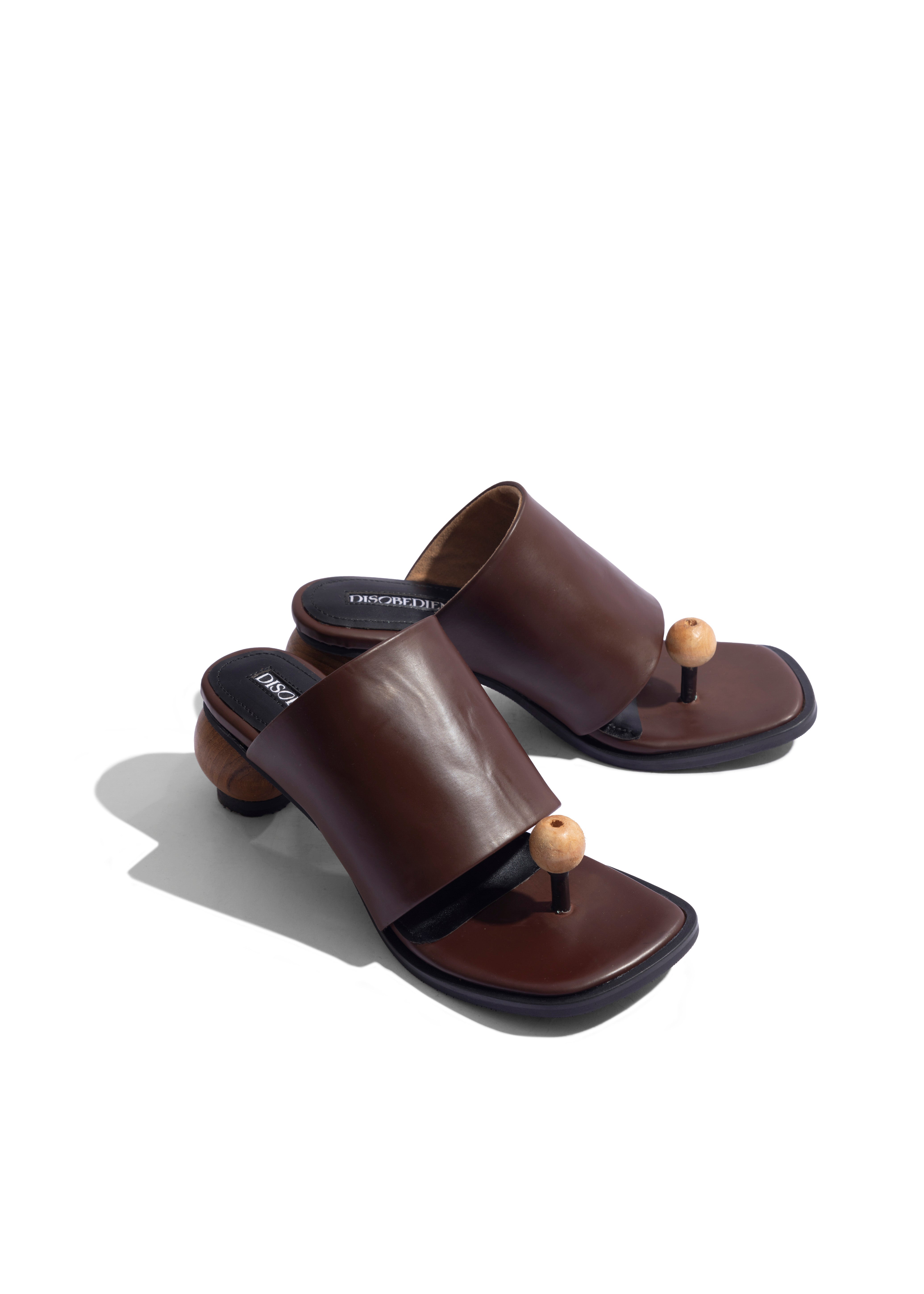Noa Artisan Heels Brown