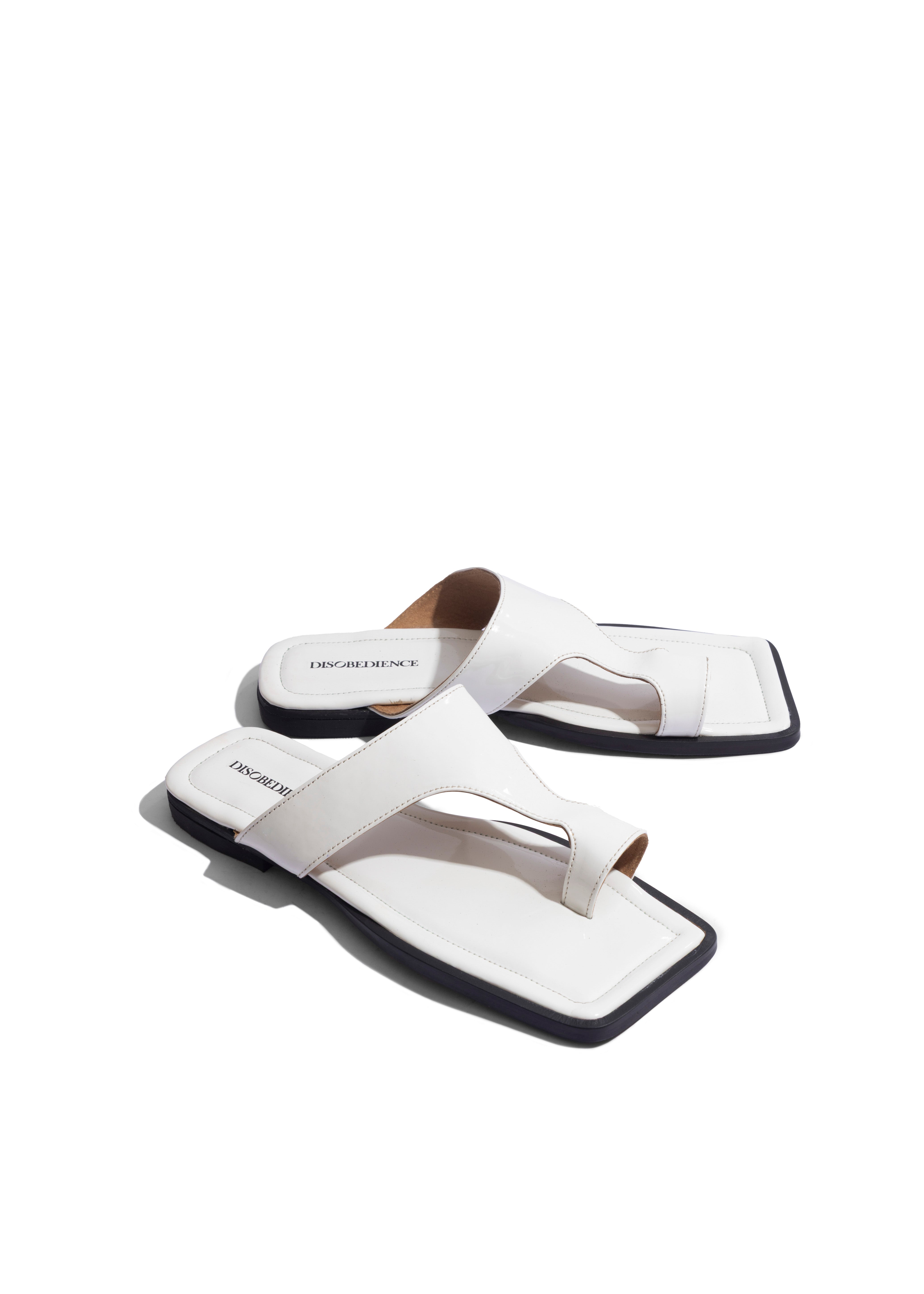 Unisex Flats White