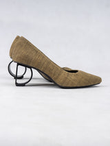 Sage Green Organic Cotton & Steel D&O Pumps